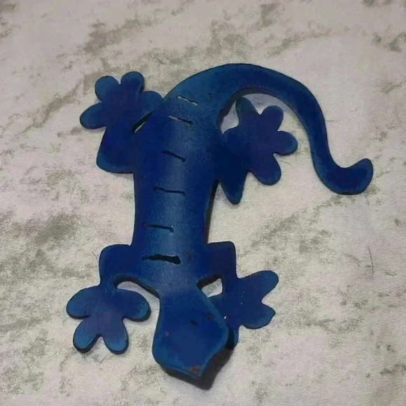 Metal Gecko Decor Set Of 3 - Picture 5 of 5